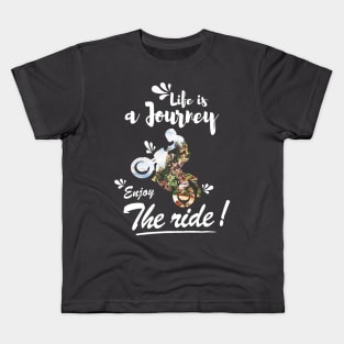 Life is a journey Enjoy the ride Kids T-Shirt